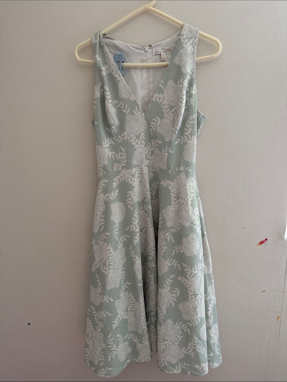 Dress the Population Mint Green Floral Midi Dress